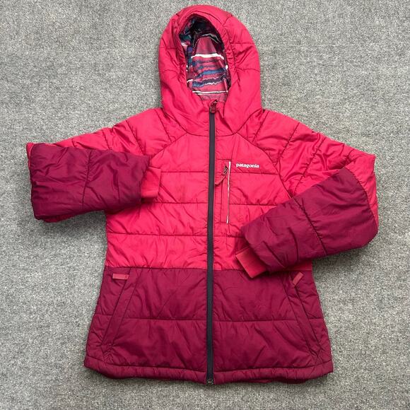 Girl's Patagonia Pine Grove Quilted Softshell Puffer Jacket Snow Winter Pink XL